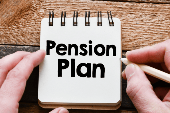  A person with a pension plan researching how inflation will impact their pension