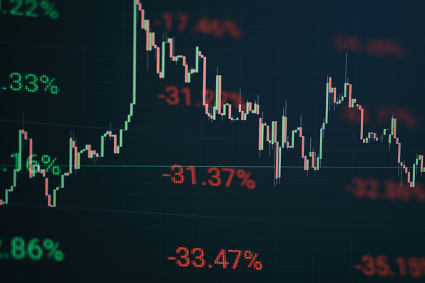 a graph showing the volatility of the stock markets, which is why people should be careful with what they invest in